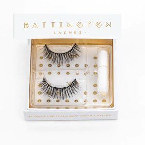 Battington Beauty | Silk Lashes with Lash Glue | Monroe 3D | NWT
